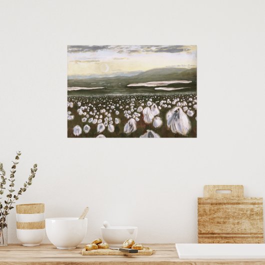 Poster Champs d'impression de coton arctique (Cuisine)