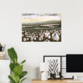 Poster Champs d'impression de coton arctique (Bureau à domicile)