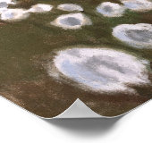 Poster Champs d'impression de coton arctique (Coin)