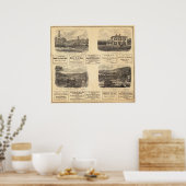 Poster Champs pétroliers, résidence (Cuisine)