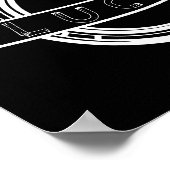 Poster Chance en fer à cheval Bonne chance (Coin)