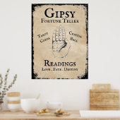 Poster Chance Gipsy raconter la prothèse Halloween (Cuisine)