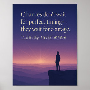 Poster Chances de courage