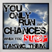 Poster " Chances " Inspiration / Motivation (Devant)