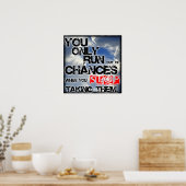 Poster " Chances " Inspiration / Motivation (Cuisine)