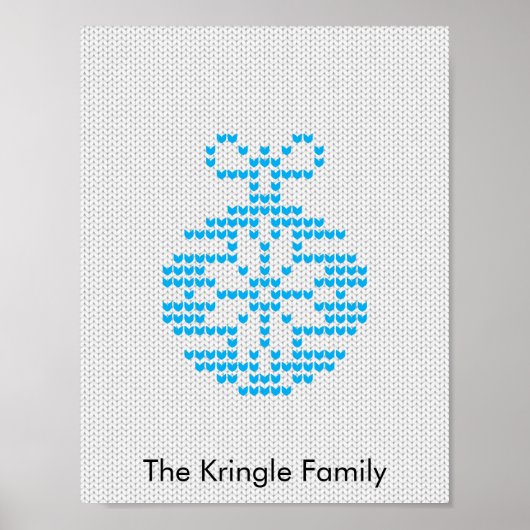 Poster Chandail de Noël (Devant)