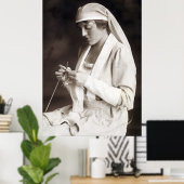 Poster Chandail de tricot de soins infirmiers WWI (Bureau à domicile)