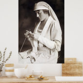 Poster Chandail de tricot de soins infirmiers WWI (Cuisine)