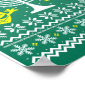 Poster Chandail Hanoukka de Noël moche - Bonne Hanoukka (Coin)