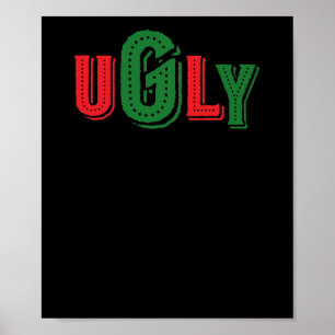 Poster Chandail laid drôle de Noël