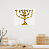 Poster Chandelier de la Menorah (Cuisine)