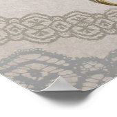 Poster chandelier girly romantique Rococo chaise paris (Coin)