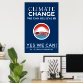 Poster Changement climatique - Oui, Obama peut parodier u (Bureau à domicile)