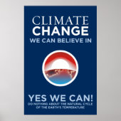 Poster Changement climatique - Oui, Obama peut parodier u (Devant)