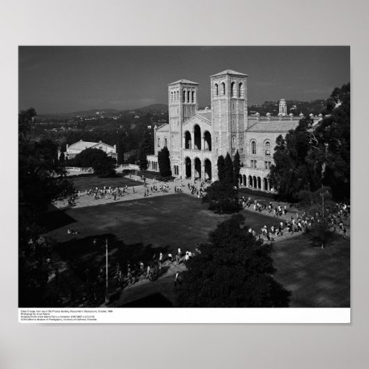Poster Changement de classe, du haut de l'ancien bâtiment (Devant)