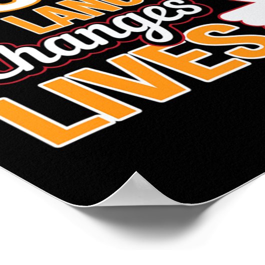 Poster Changements de langue Vit Asl Interprète Sourd Déf (Coin)