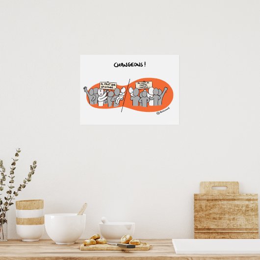 Poster "Changeons par l’exemple !" (Cuisine)