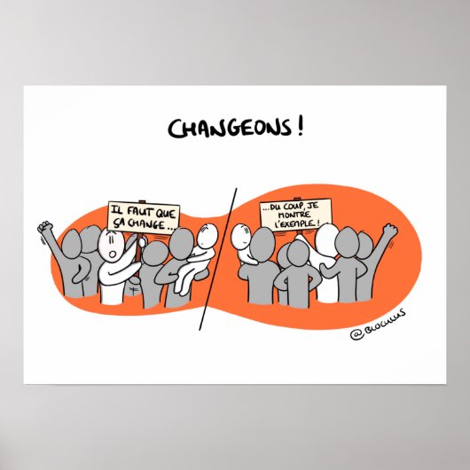 Poster "Changeons par l’exemple !" (Devant)