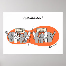 Poster "Changeons par l'bijvoorbeeld!"
