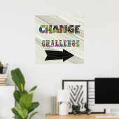 Poster Changer Défi (Bureau à domicile)