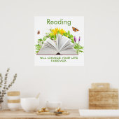 Poster Changez votre vie avec l'affiche de lecture (Cuisine)