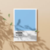 Poster Chanson de lune bleue - Bordure blanche