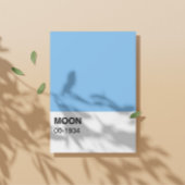Poster Chanson de lune de couleur bleue - largeur totale