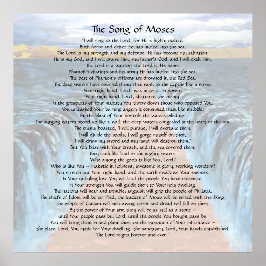 Poster Chanson de Moïse (Devant)
