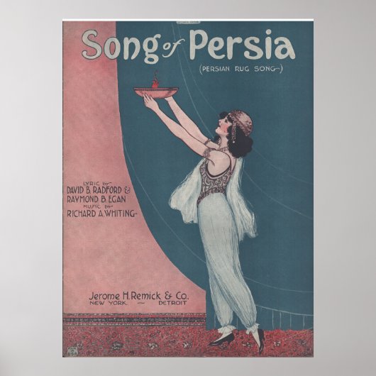 Poster Chanson de Perse de 1922 (Devant)