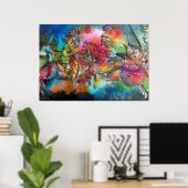 POSTER CHANSON DE ROLAND/ COMBAT DES CHEVALIERS EN TOURNO (Bureau à domicile)