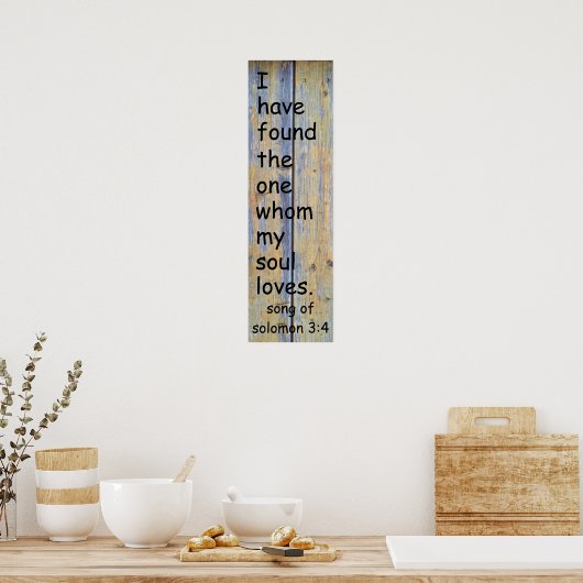 Poster Chanson de Salomon 3:4 (Cuisine)