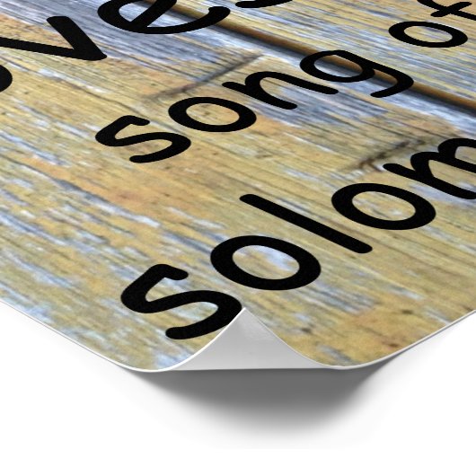 Poster Chanson de Salomon 3:4 (Coin)