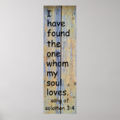 Poster Chanson de Salomon 3:4 (Devant)