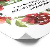 Poster Chanson de Salomon 6:3 Je suis la florale de mon b (Coin)