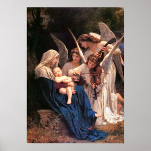 Poster Chanson des Angels Bouguereau