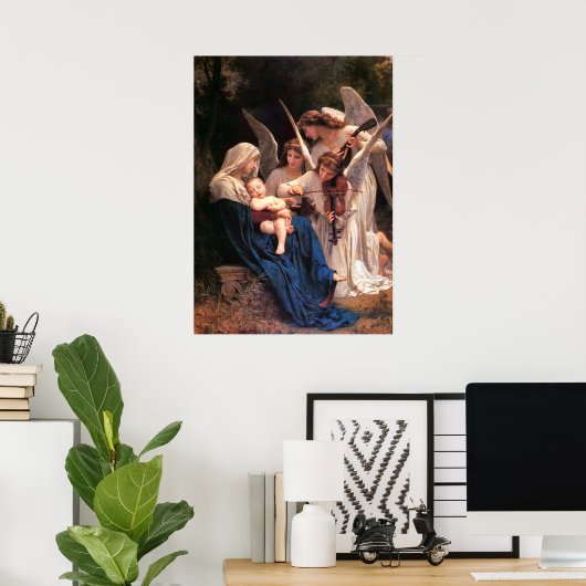 Poster Chanson des Angels Bouguereau (Bureau à domicile)