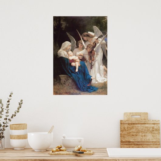 Poster Chanson des Anges (1881) de Bouguereau (Cuisine)