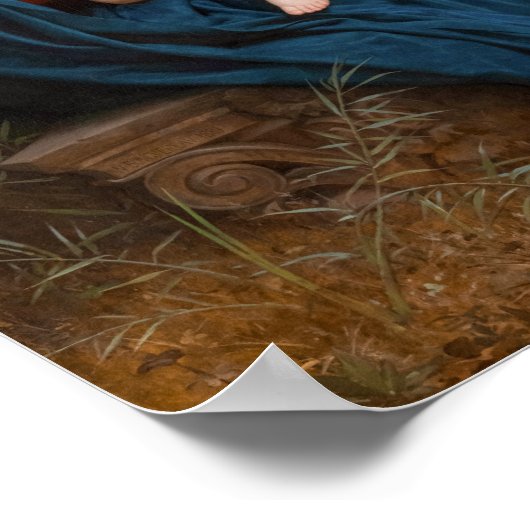 Poster Chanson des anges de William-Adolphe Bouguereau (Coin)