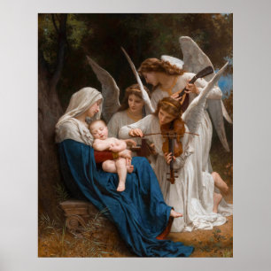 Poster Chanson des anges de William-Adolphe Bouguereau B