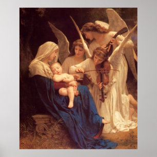 Poster Chanson des Anges William Bouguereau Beaux Arts Po