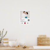Poster Chanson préférée personnalisée - Canvas Imprimer (Cuisine)