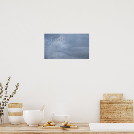 Poster Chansons Cloud (Cuisine)