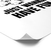 Poster Chant de dessin - "Les Gouls veulent juste s'amuse (Coin)