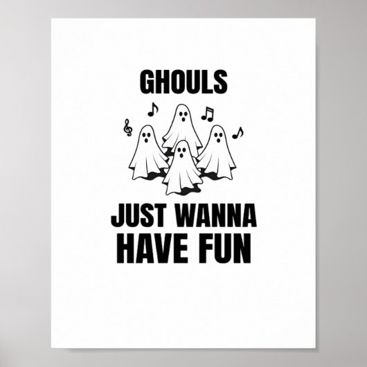 Poster Chant de dessin - "Les Gouls veulent juste s'amuse (Devant)