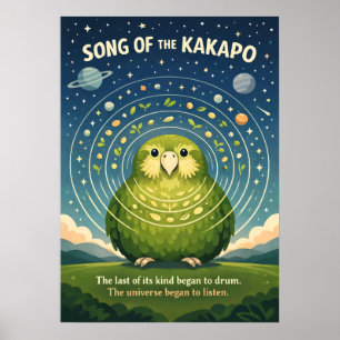 Poster Chant de Kakapo Art Faunique