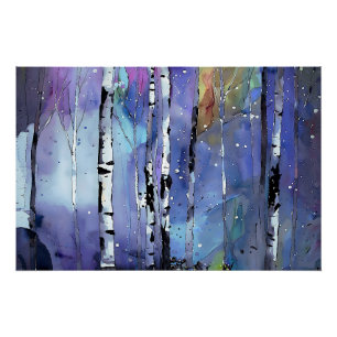 Poster Chant d'hiver dans les Bois de Birch
