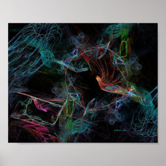 Poster Chant d'oiseau (10x8)