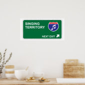 Poster Chanter à la sortie suivante (Cuisine)