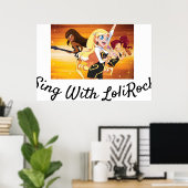 Poster Chanter avec LoliRock (Bureau à domicile)