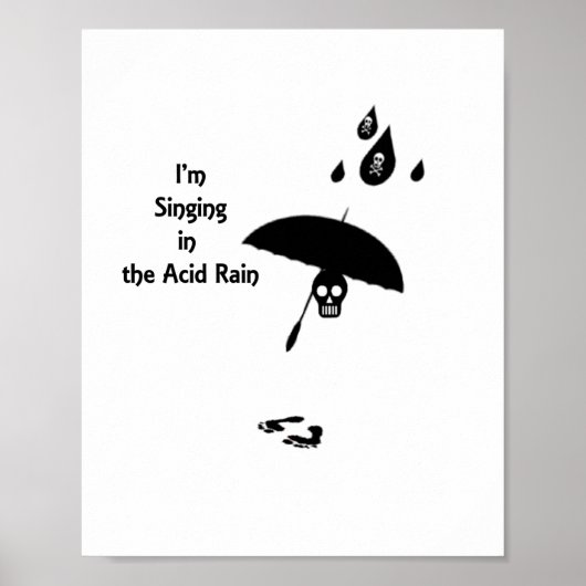 Poster Chanter Dans La Pluie Acide (Devant)